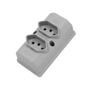 Tomada Barra 2p+t C/ 2 Tomada 10a - Imagem 1