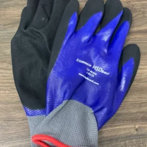 Luva de Mao Chemgrip 3042 Tam10 Hsd Azul/preta Nova