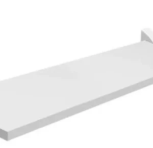 Prateleira Prat-k Branca 1,2x20x60cm Suporte Branco (me Leve) - Imagem 1