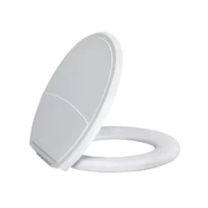 Assento Almofadado Metasul Oval Branco Plus Slim