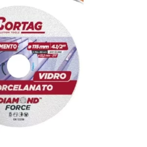 Disco Diamantado 115x22mm 4" Porcelanato/vidro Cortag - Imagem 1