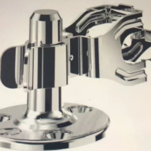 Trava Porta P/piso Cromado