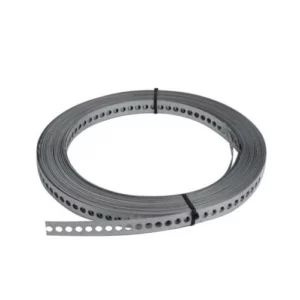 Cinta Poste Galvanizada Perfurada 1 M - Imagem 1