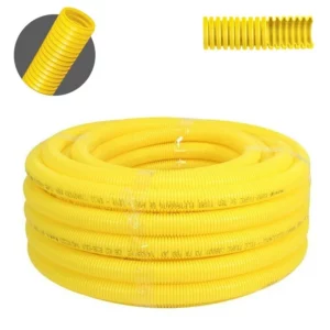Mangueira Corrugada 1" Amarela (rolo C/25mt)