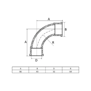 Curva 90º Soldável 32mm - Amanco - Imagem 2