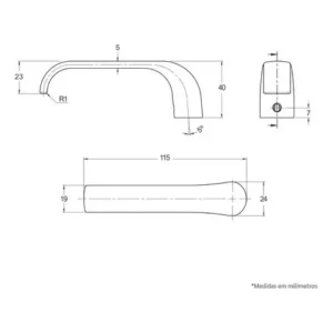 Fechad. Stam Ext 803/37 Roseta Inox - Imagem 3