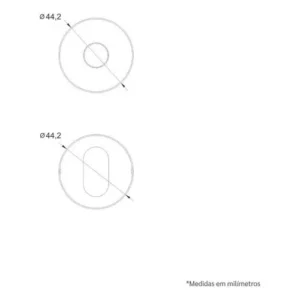 Fechad. Stam Ext 803/37 Roseta Inox - Imagem 5