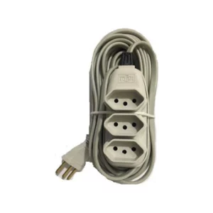 Extensao 3 Tomadas Cabo Pp 10a 2500w 250v 5m Ilumi - Imagem 1