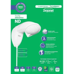 Ducha Eletronica Nd 7700w 220v Zagonel - Imagem 5