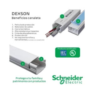 Canaleta Dexson 13 X 7mm Branca* - Imagem 4