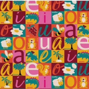 Tapete Brisa 130cm Vogais - Imagem 1