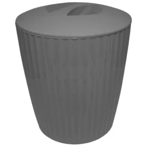 Cesto de Lixo Groove Chumbo