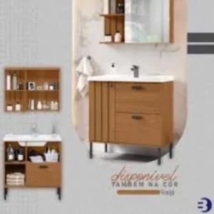 Kit Balc 80 Porto C/pes Freijo - Imagem 1