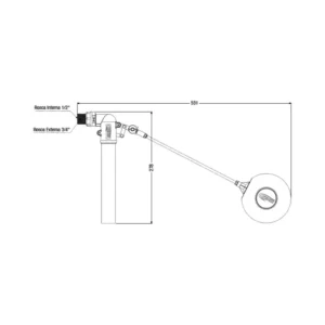 Torn Boia Vazao Total para Caixa Dagua 1/2" e 3/4" - Imagem 3