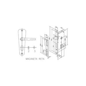 Fechadura Int Popline 03002.0810.18 Soprano - Imagem 3