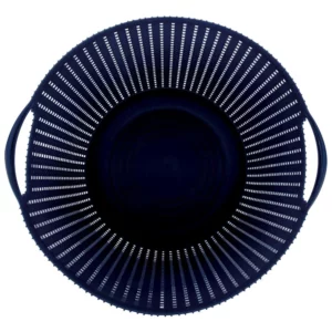 Cesto Trançado Circular Médio Azul Noite Mor - Imagem 3