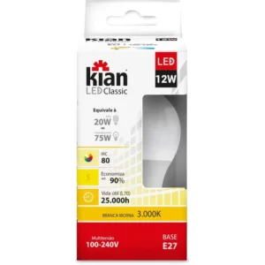 Kian Lampada Led Bulbo 12w 3000k Amarela - 10059 - Imagem 5