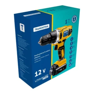 Parafusadeira/furadeira á Bateria 12v Tramontina com Carregador Bivolt - Imagem 2