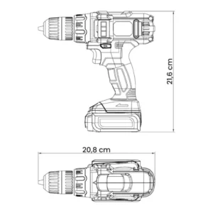 Parafusadeira/furadeira á Bateria 12v Tramontina com Carregador Bivolt - Imagem 3