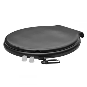 Assento Almofadado Durin Oval Economico Preto