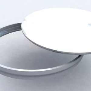 Tampa Cega + Aro Redondo Alum Branco 250mm 250-107br Rb