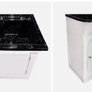 Tanque 40lt Granitado Preto Ref.1302 Fiberblu - Imagem 1