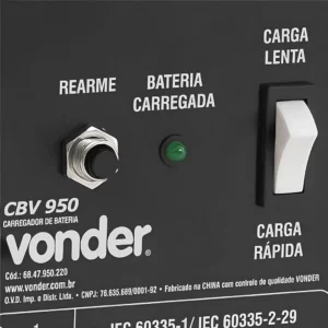 Carregador Bateria Cbv 950 220 Vonder - Imagem 3