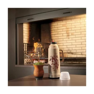 Garrafa Termica Farroupilha Bege 1,0l Mor - Imagem 3