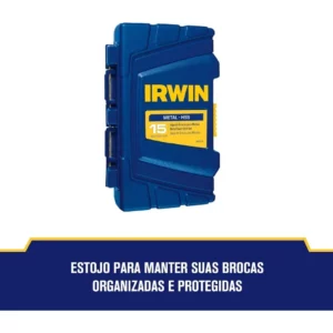 Cj Brocas Aco Rapido Ar 15pcs 1.5-10mm Irwin - Imagem 3