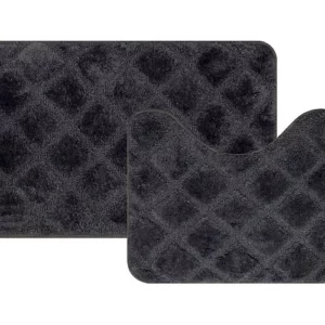 Jogo Microfibra Soft Clean 2 Pecas 70x45/50x45cm Grafite