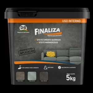 Massa Finaliza Efeito Cimento (cinza Urbano) 5kg Db - Imagem 2