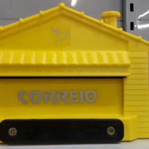 Caixa Correio Casinha Pvc Amarela