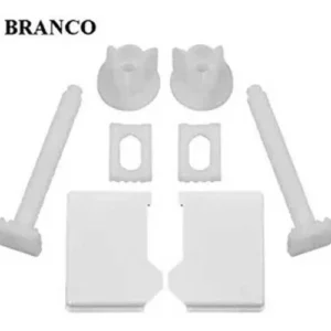 Conj Fixacao Assento Luxo Branco Durin