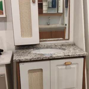 Kit Balcao Luminetto 0,60cm Lunar C/marmore - Imagem 1