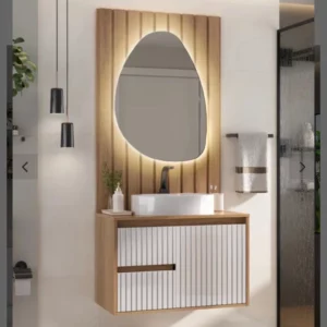 Kit Balcao Fabribam 80cm Clarice Susp. - Imagem 1