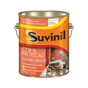Tinta Esmalte Brilhante Cor e Proteção Suvinill 3,6 Litros Platina - Imagem 2