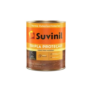 Verniz Suvinil Triplo Filtro Solar Mogno Brilhante 900 Ml - Imagem 1