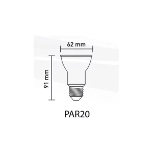 Lamp Led Par20 6w Biv 6500k - Imagem 4