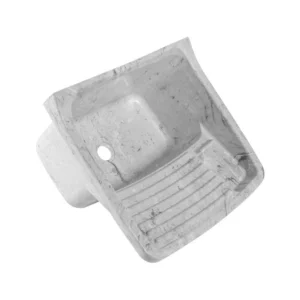 Tanque Plast Grande 40 Litros Branco Marmorizado - Imagem 1