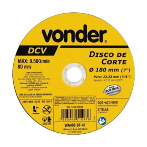 Disco Corte 180,0x1,6x22,23 Dcv Vonder