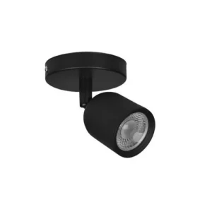 Spot Led Abs 7w 3000k Preto Cristallux