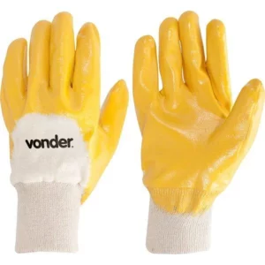 Luva Malha/nitrilica Amarela Vonder - Imagem 1