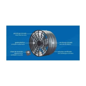 Exaustor Ventisol Axial 30cm Rodondo - Imagem 3