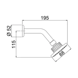 Ducha Fria Flatt Cr 7001 F16 - Imagem 3