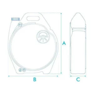 Coletor Ecobanho Bege Fortlev - Imagem 4