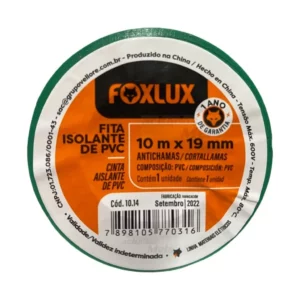 Fita Isolante 19mmx10mt Verde Foxlux