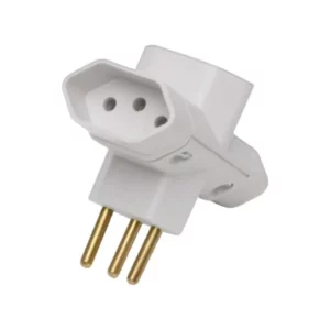 Ilumi Plugue 3 Saidas Tipo T 3p 10a Branco