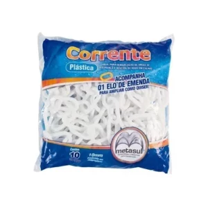 Corrente Plastica 10mm Pt/br