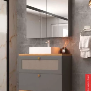 Kit Balcao Cewal 80cm Ref.801 (cinza Sag/itapua) - Imagem 1