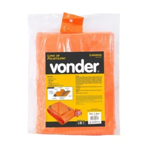 Lona Polietileno Laranja 5 X 5 Vonder - Imagem 3